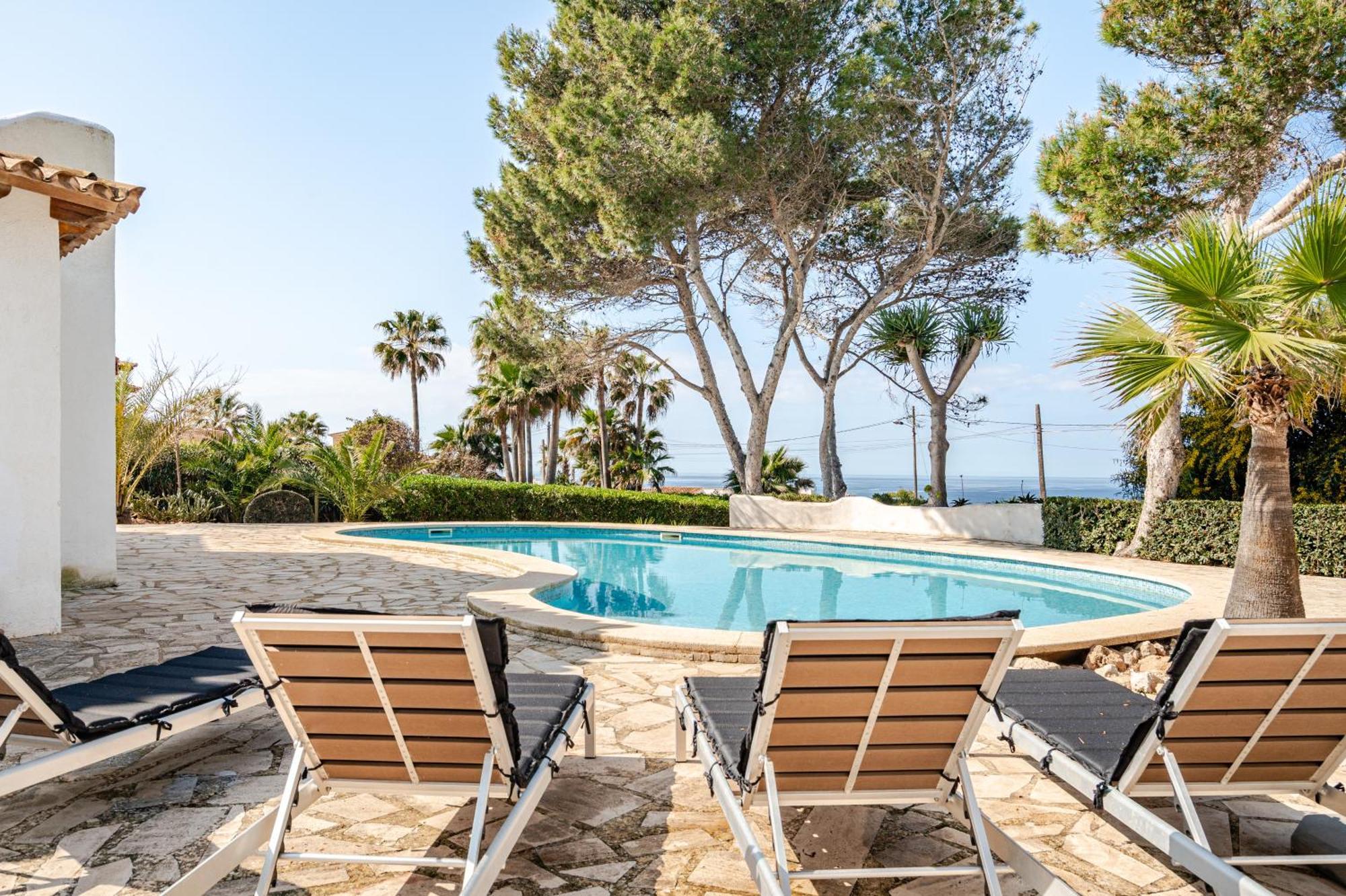 Gigantische Villa Mit Meerblick, Panoramablick & Pool-Oase Cala Pi  Exteriér fotografie