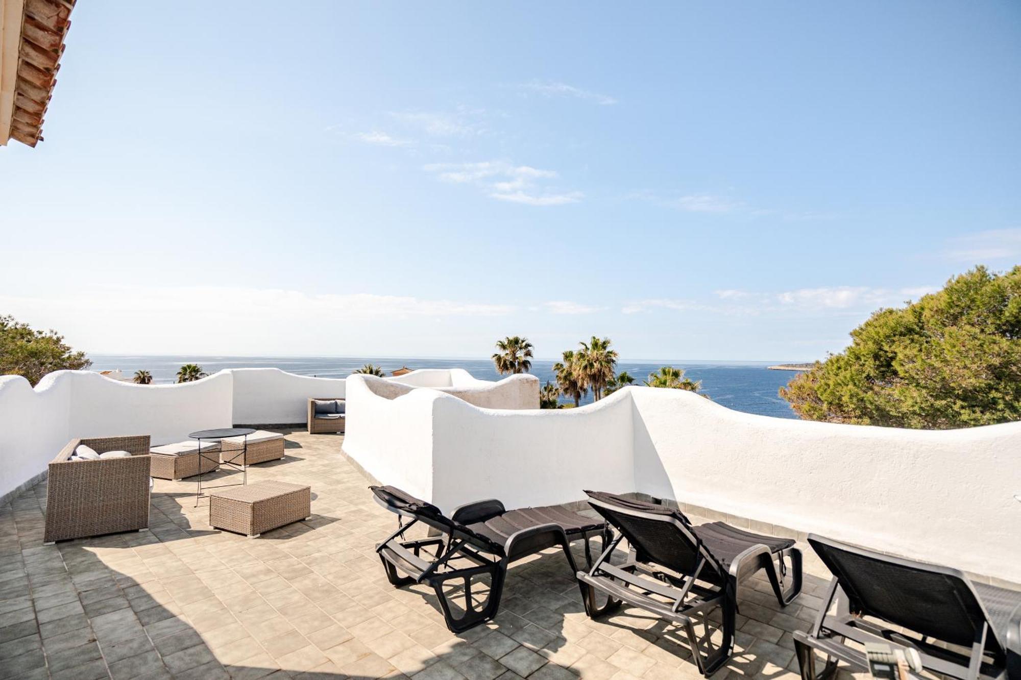 Gigantische Villa Mit Meerblick, Panoramablick & Pool-Oase Cala Pi  Exteriér fotografie